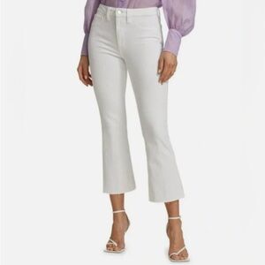 NWT Joes Jeans Flawless High Rise Honey Curvy Cropped Boot Cut Jeans White 28